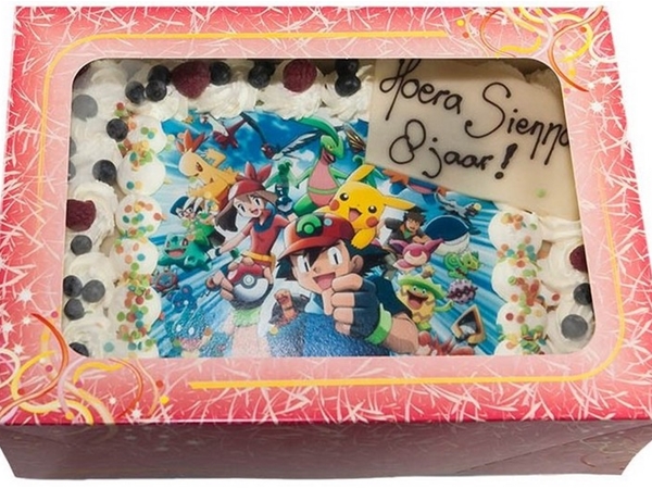 Foto taart klein 20 personen