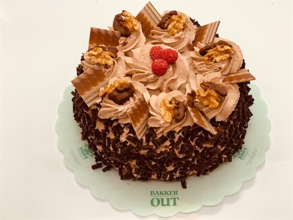 Chocolade slagroom taart