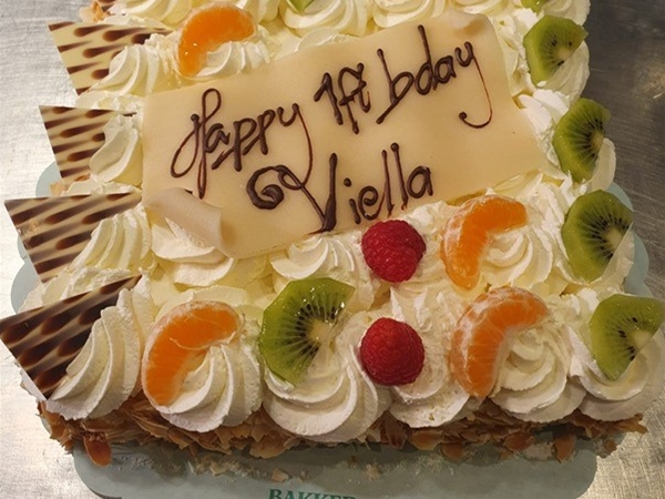 Vierkante taart 36 personen